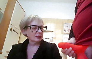 sexy old mom, mom handjob to young boy, hot horny granny